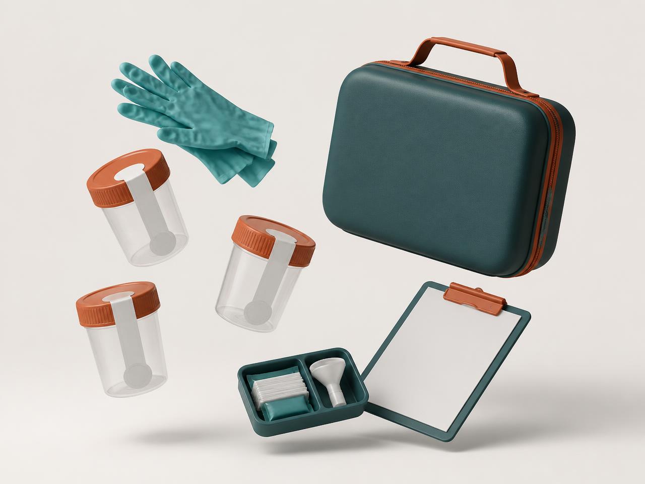 Mobile testing equipment and collection supplies used by Labs2You provider